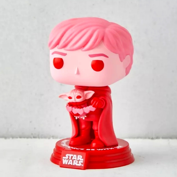 ๐๏ธFunko Pop! Star Wars Luke Skywalker with Grogu Valentine Special Edition NWT - Picture 7 of 12